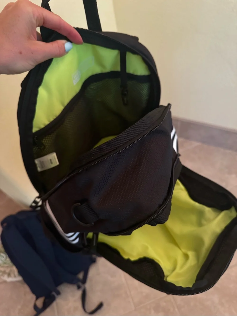 adidas Black Backpack with Green Accents NIU Athletics